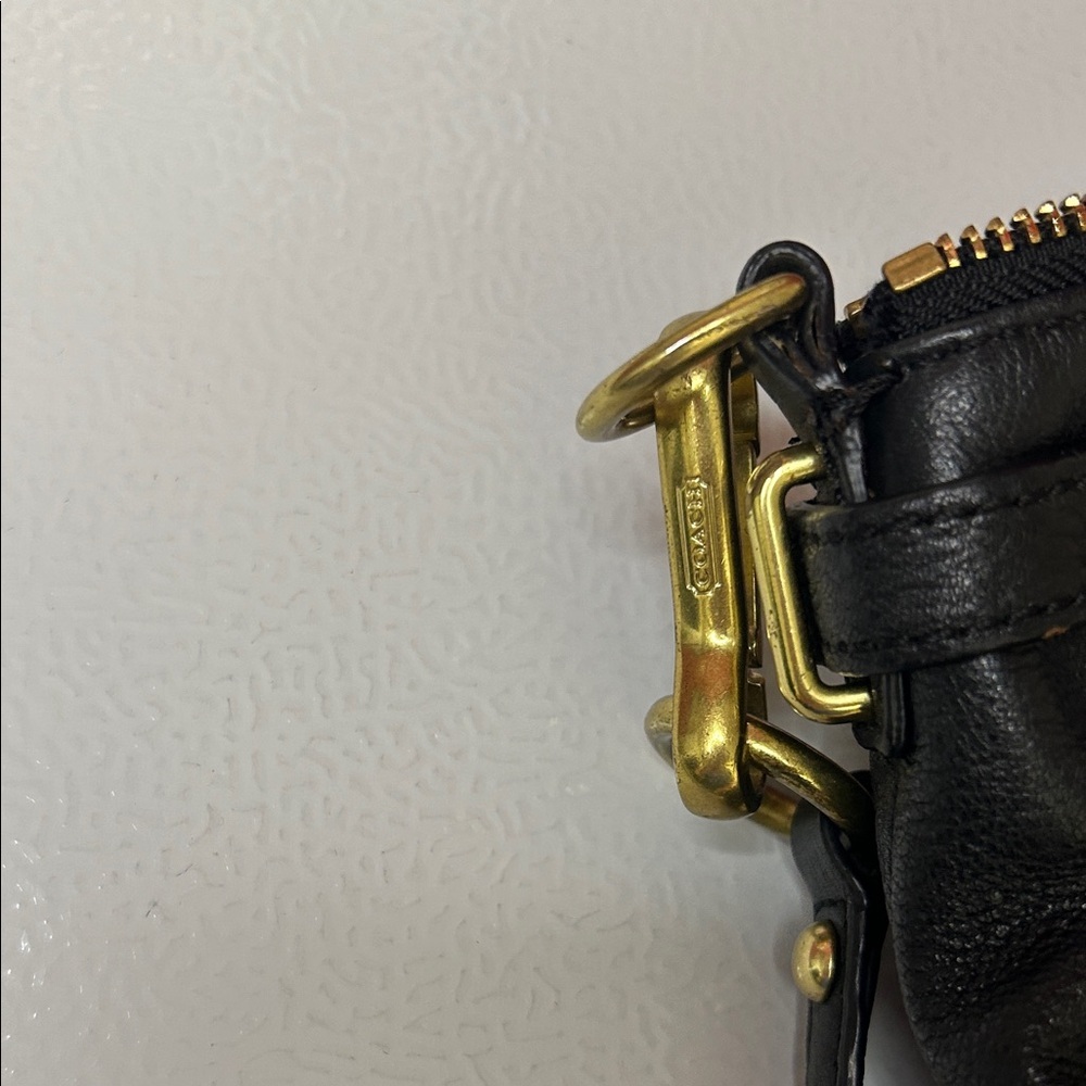 Coach Black Leather Shoulder Bag - Picture 13 of 13
